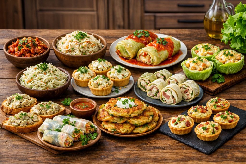 10 закусок с капустой: быстрые и гостевые варианты