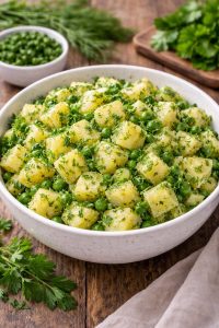 Картофельный салат с зеленью