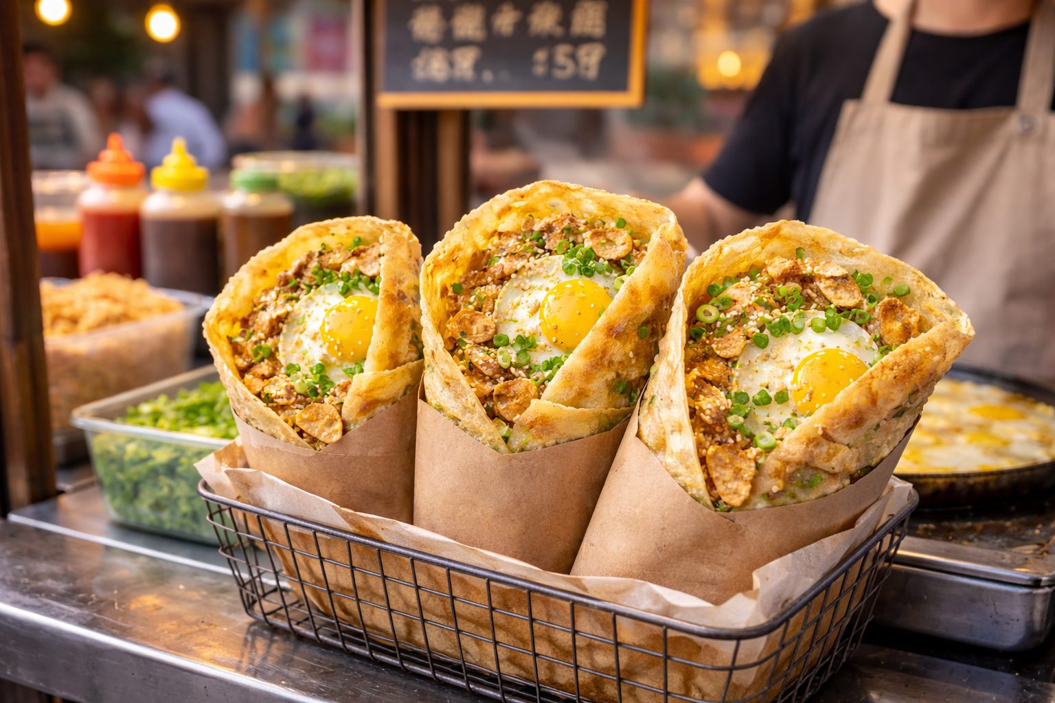 Приготовление Блинчик цзяньбинь