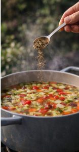 Боннский суп для похудения для сбалансированного вкуса - добавляем приправу