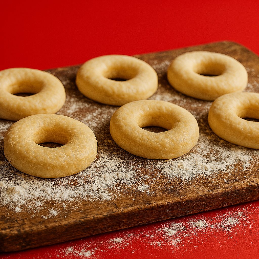 Формовка теста для пончиков и пирожков