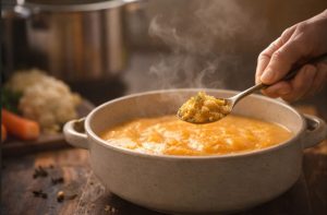 Золотой Суп-пюре с капустой и имбирем: 