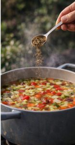 Боннский суп для похудения при ХПН - добавляем приправу