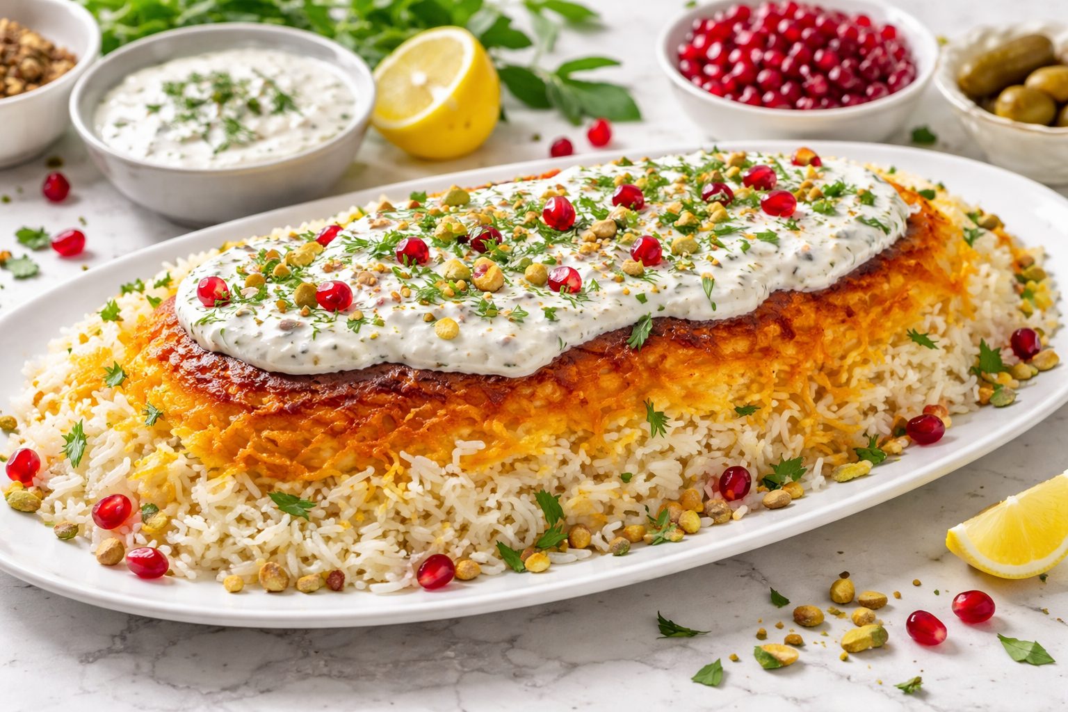 Chelo с йогуртовым тахдигом