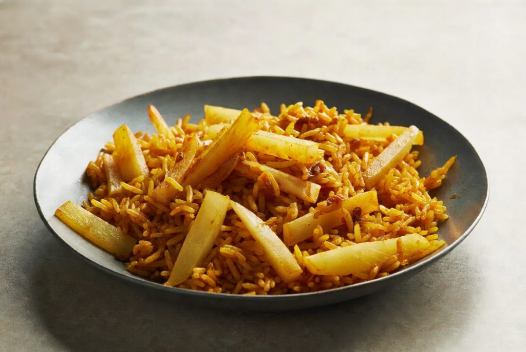 Индийский рис с дайконом