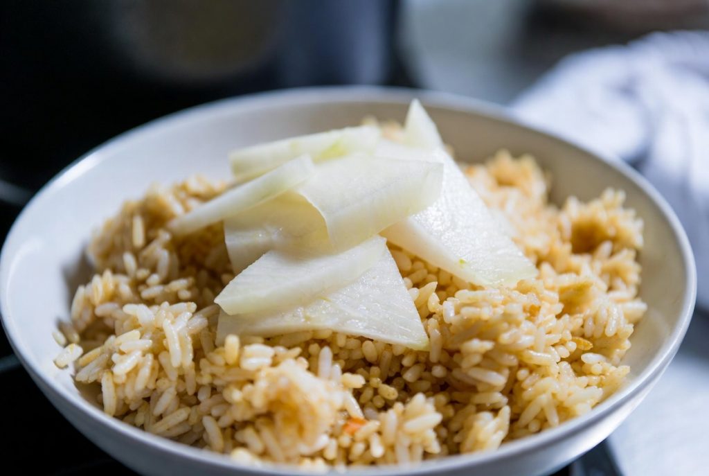 Индийский рис с дайконом