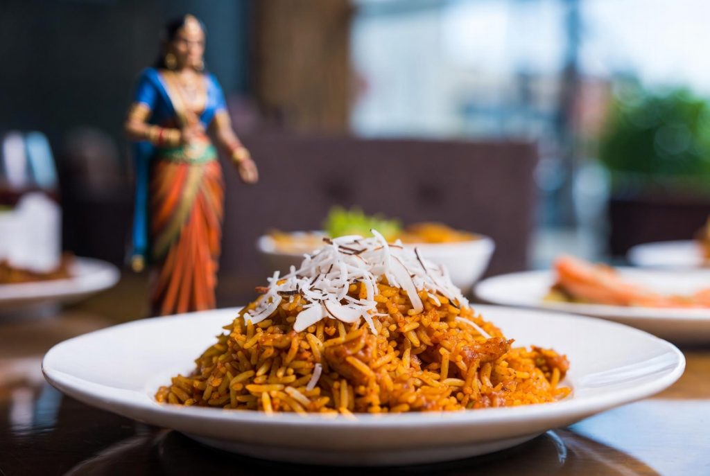 Индийский рис с кокосовой стружкой 