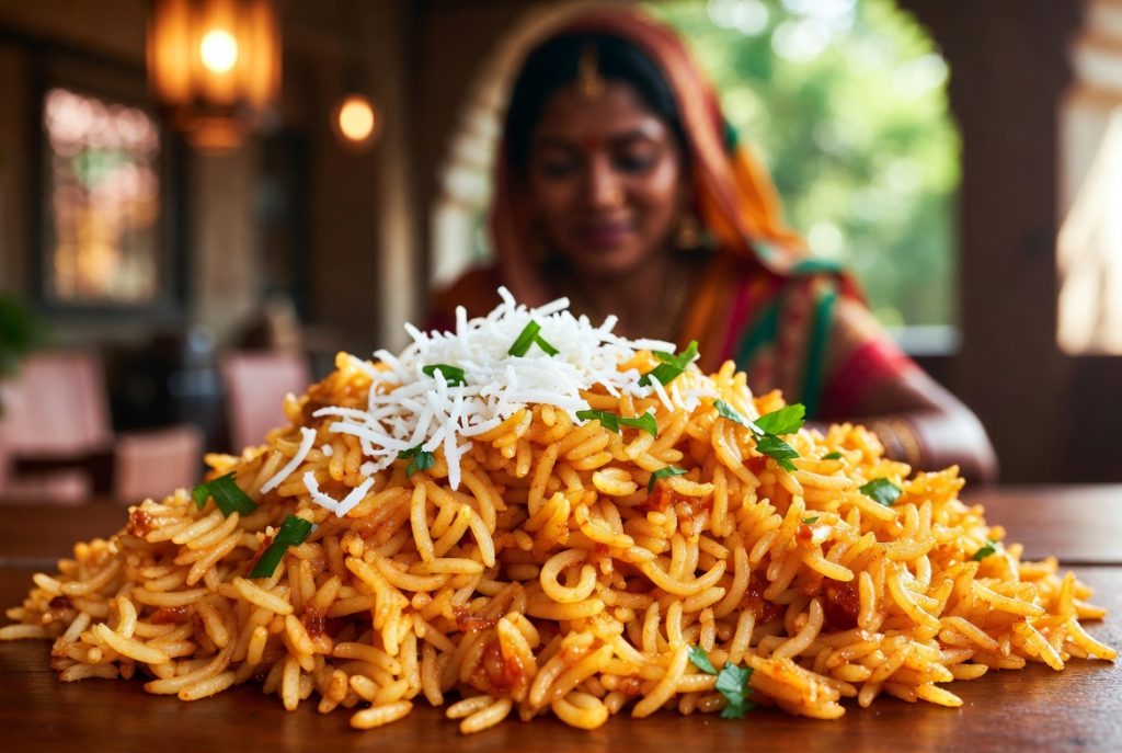 Индийский рис с кокосовой стружкой