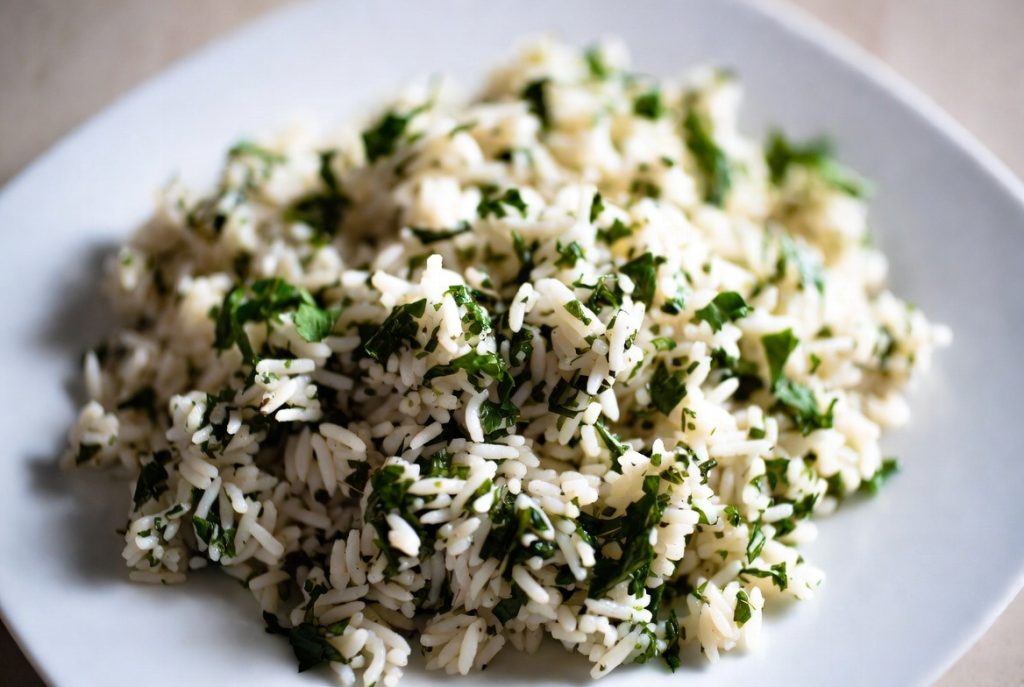 Индийский рис с зеленью