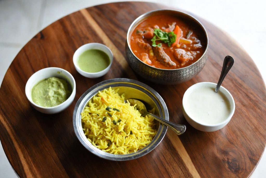 Индийский рис с овощами